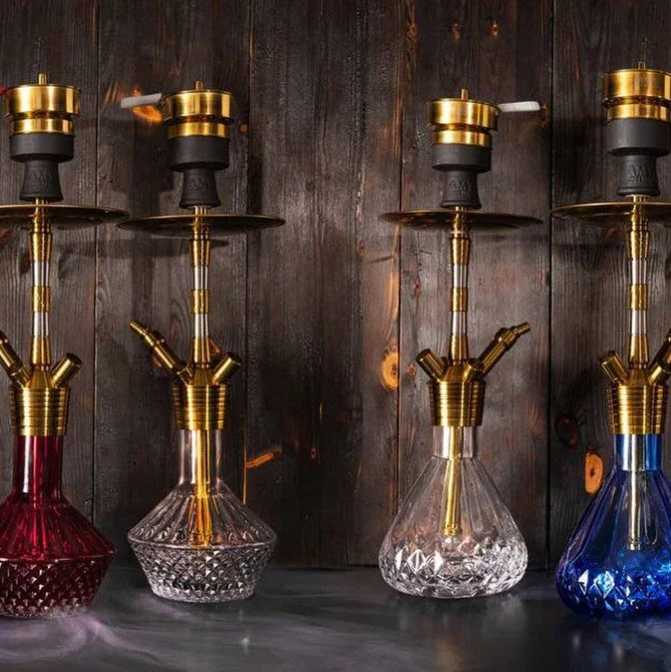 Amy Deluxe waterpijp – luxe model met gouden accenten shisha kopen