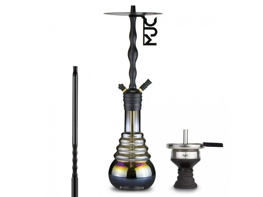 DUM D50 Zwart – Moderne Waterpijp met Volledig Zwarte Look & Aluminium Afwerking - Shisha Smaak