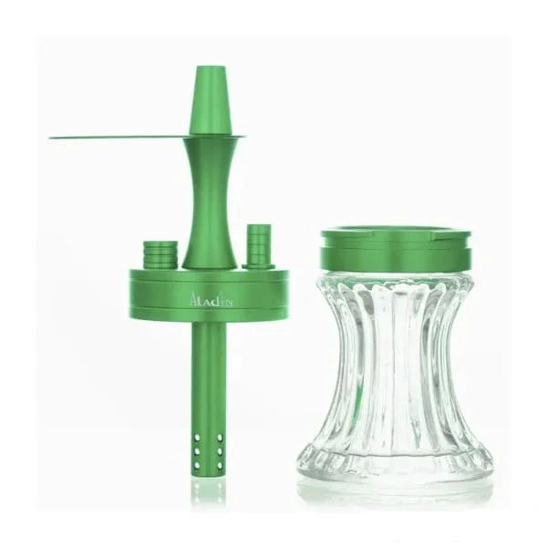 Aladin 2 Go Alu Tas Groen - Shisha Smaak