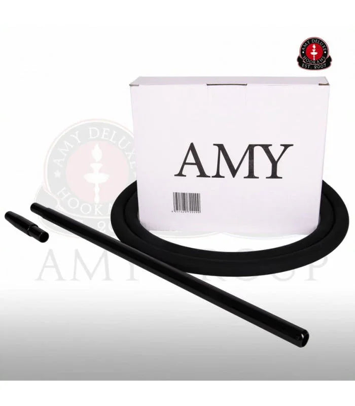 Amy Deluxe Set Siliconen Slang & Aluminium Mondstuk - Shisha Smaak