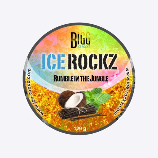 Bigg Ice Rockz Rumble in the Jungle 120gr – Tropische Shisha Zonder Nicotine - Shisha Smaak