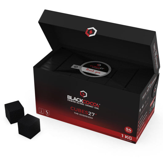 black_coco_27_cubes_1kg_natuurlijke_kokos_shisha_kolen_langdurige_brandduur