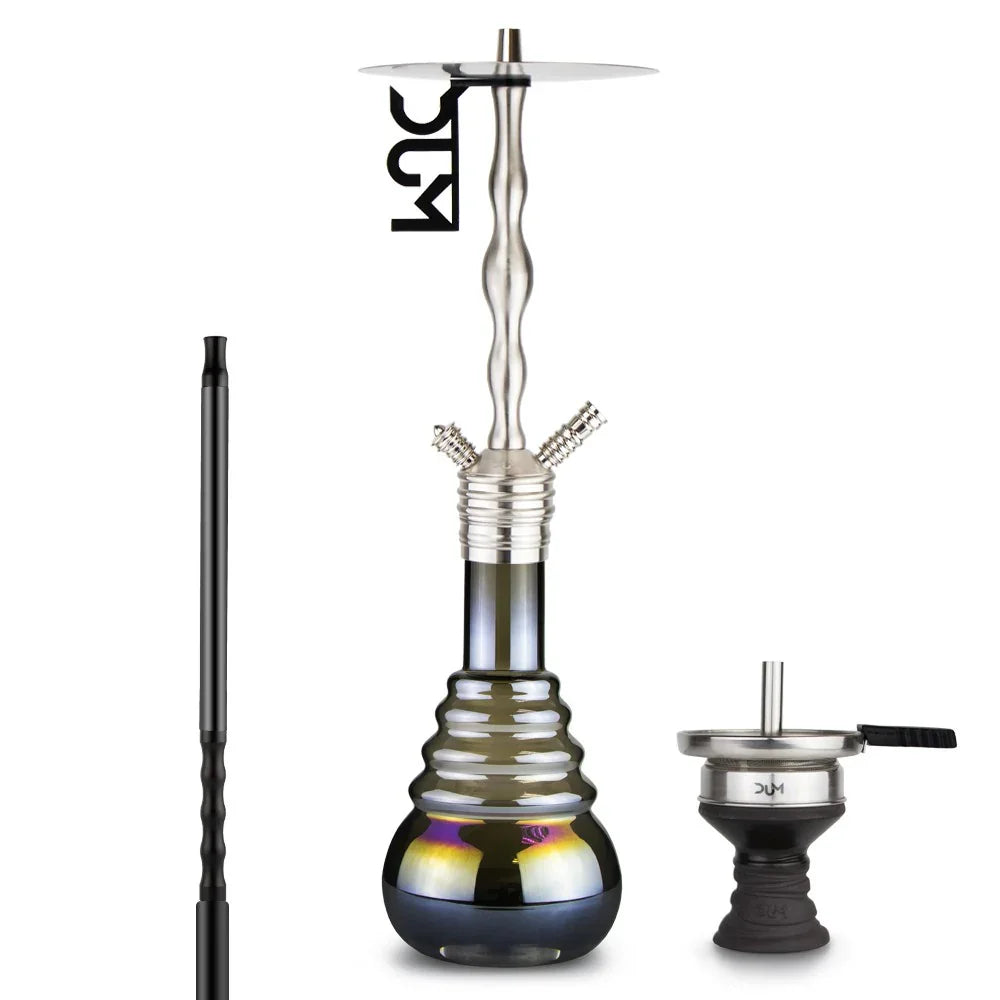 DUM D50 Aluminium Zwart – Moderne Waterpijp met Strak Design & Krachtige Rookprestaties - Shisha Smaak