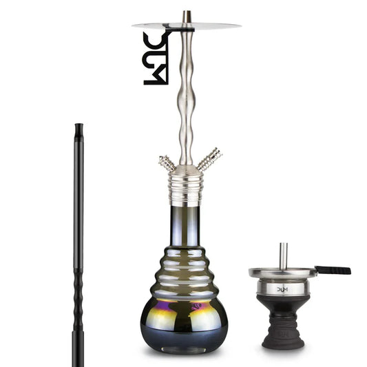 DUM D50 Aluminium Zwart – Moderne Waterpijp met Strak Design & Krachtige Rookprestaties - Shisha Smaak
