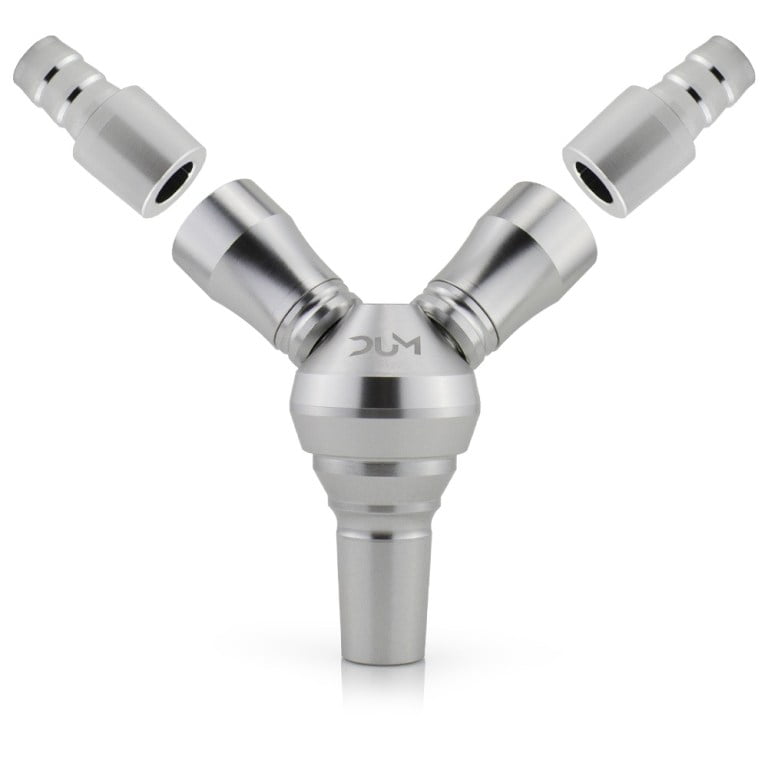 Dum 2Gether Waterpijp Slang Duo Adapter - Shisha Smaak