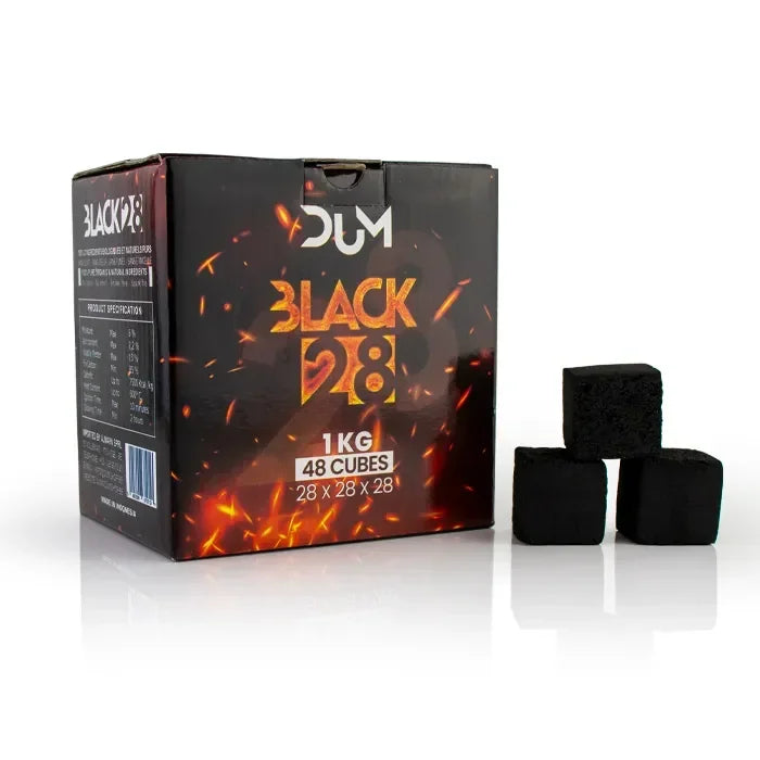 DUM 28 mm Kokos Waterpijp Kolen – 20 kg Bulk Doos - Shisha Smaak