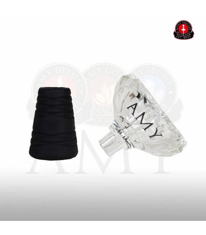 Amy Deluxe Kristal Glazen Tabakskop Set - Shisha Smaak