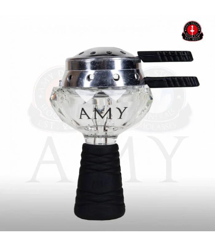 Amy Deluxe Kristal Glazen Tabakskop Set - Shisha Smaak
