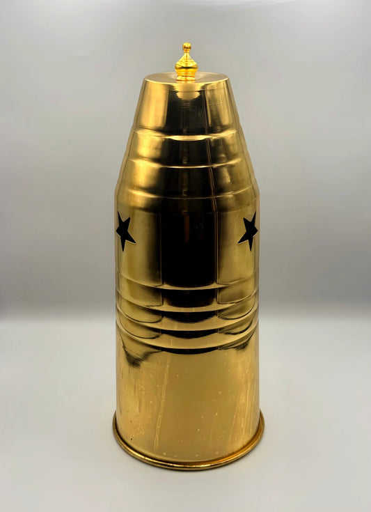 Shisha Windvanger Goud – IJzeren Windscherm voor Waterpijp Kolen - Shisha Smaak