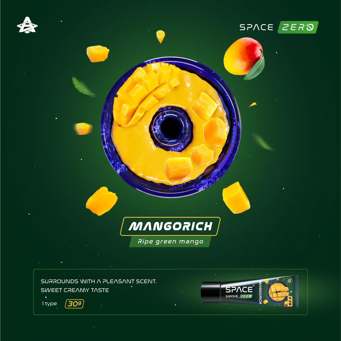 Space Smoke Mangorich 30gr - Shisha Smaak
