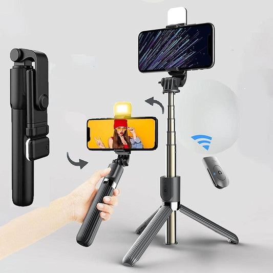 N08S Bluetooth Selfie Stick – Draadloze Selfiestick met Geïntegreerd Statief - Shisha Smaak