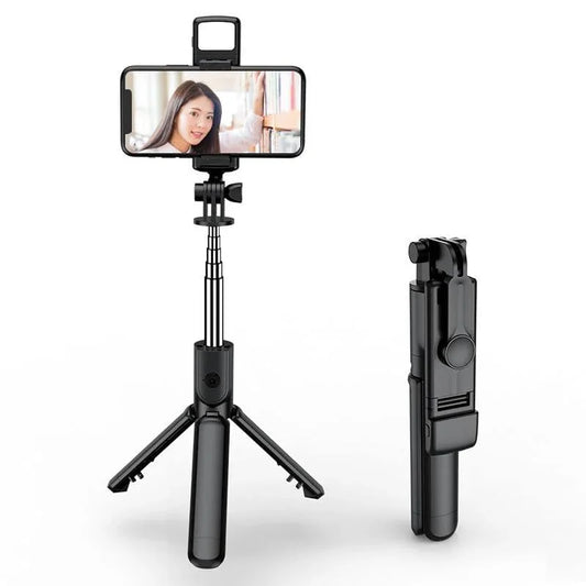 S03 Selfie Stick – Draadloze Selfiestick met Geïntegreerd Statief & Bluetooth - Shisha Smaak