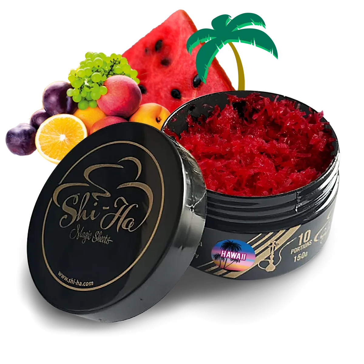 Shi-Ha Hawaii 150g – Waterpijptabak zonder nicotine | Alternatief voor Adalya Hawaii - Shisha Smaak