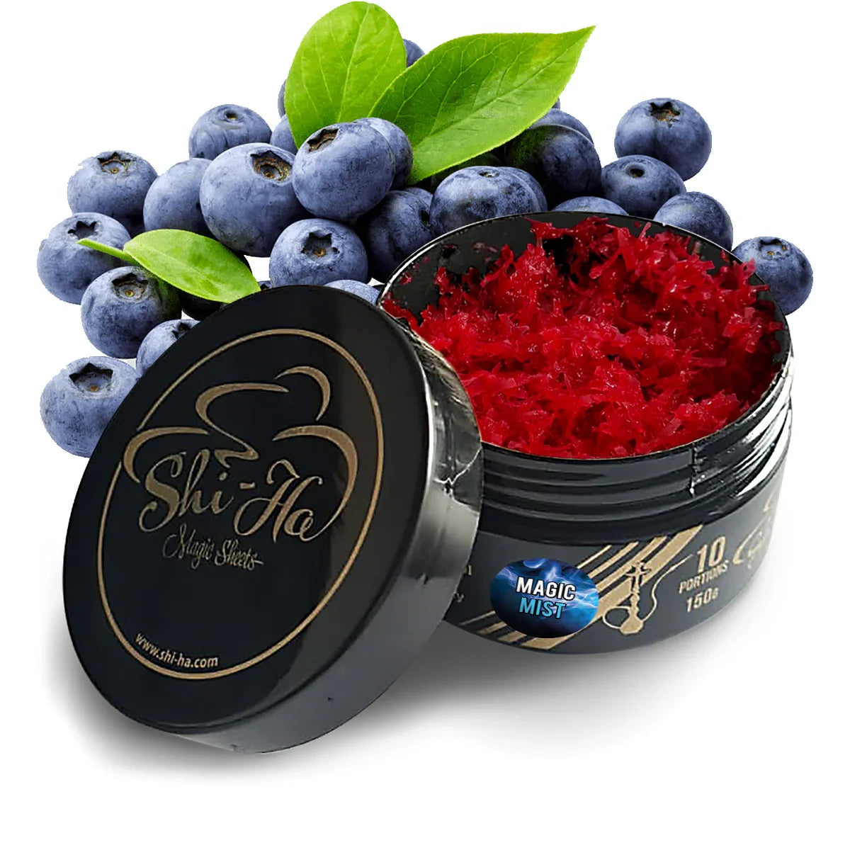 Shi-Ha Magic Mist 150g – Waterpijptabak zonder nicotine | Alternatief voor Layali Blue Mist - Shisha Smaak