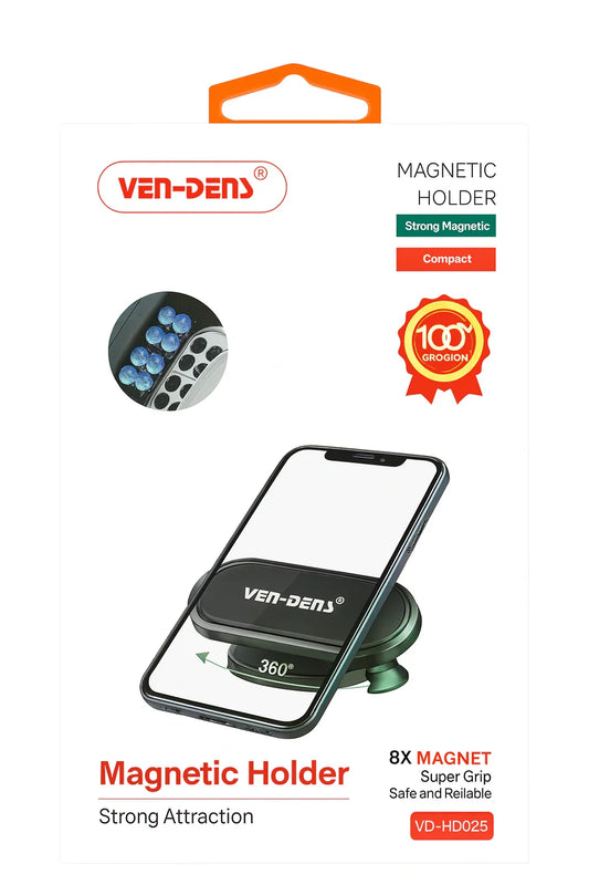 Ven-Dens Magnetic Phone Holder – 8x Sterke Magneet, Super Grip & 360° Draaibaar - Shisha Smaak