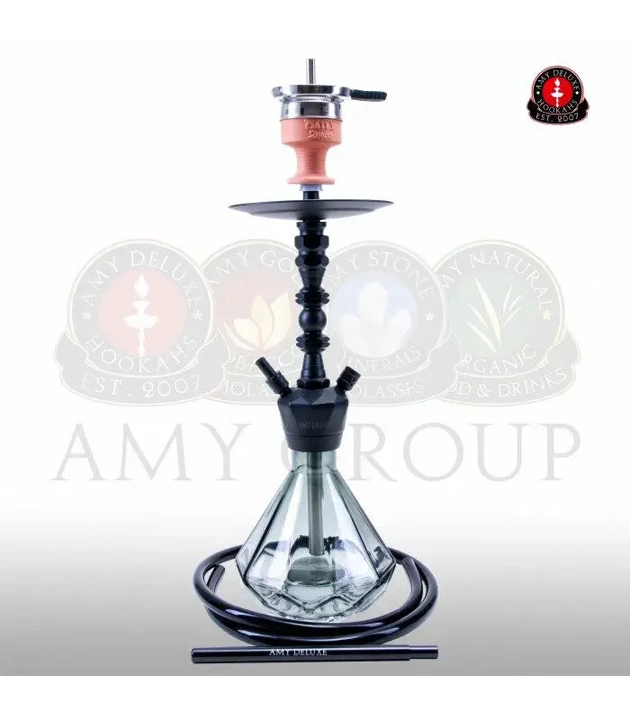 Amy 062 Zwart – Tijdloze Waterpijp met Volledig Zwart Design en Krachtige Prestaties - Shisha Smaak