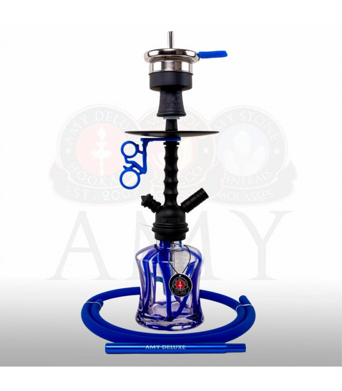 Amy Deluxe 124.03 Waterpijp – Luxe Shisha Set van Glas en Aluminium