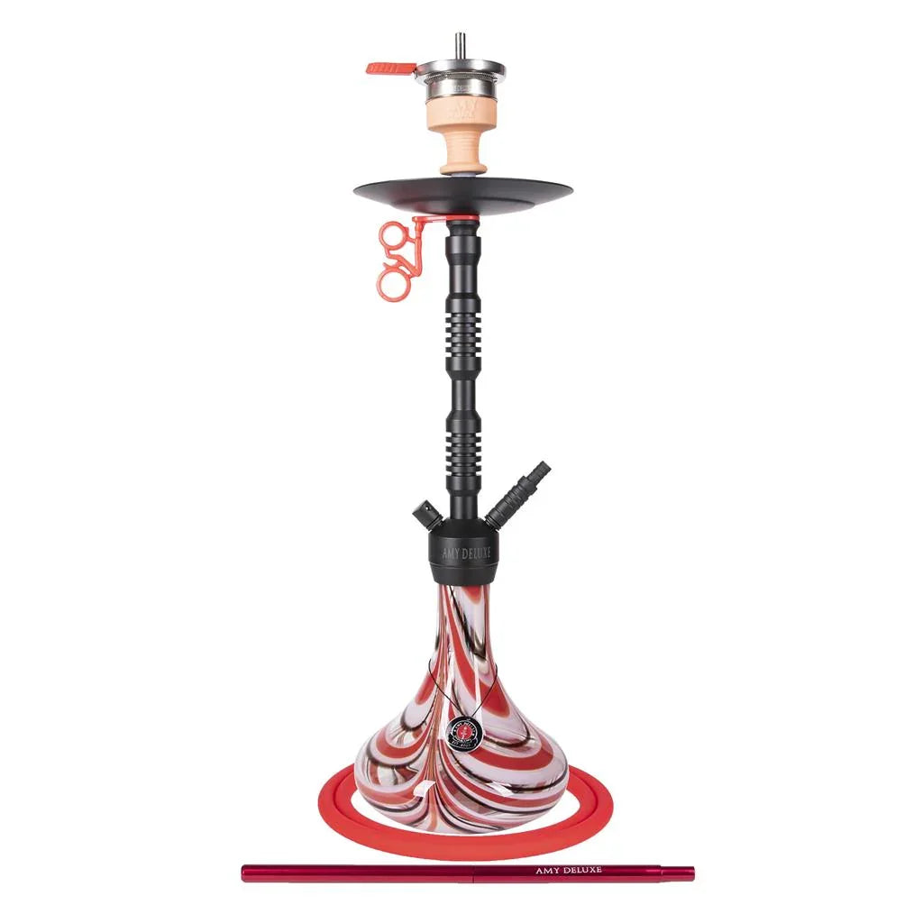 Amy Deluxe 073.01 Waterpijp – Complete Shisha Set van Hoogwaardig Glas en RVS - Shisha Smaak