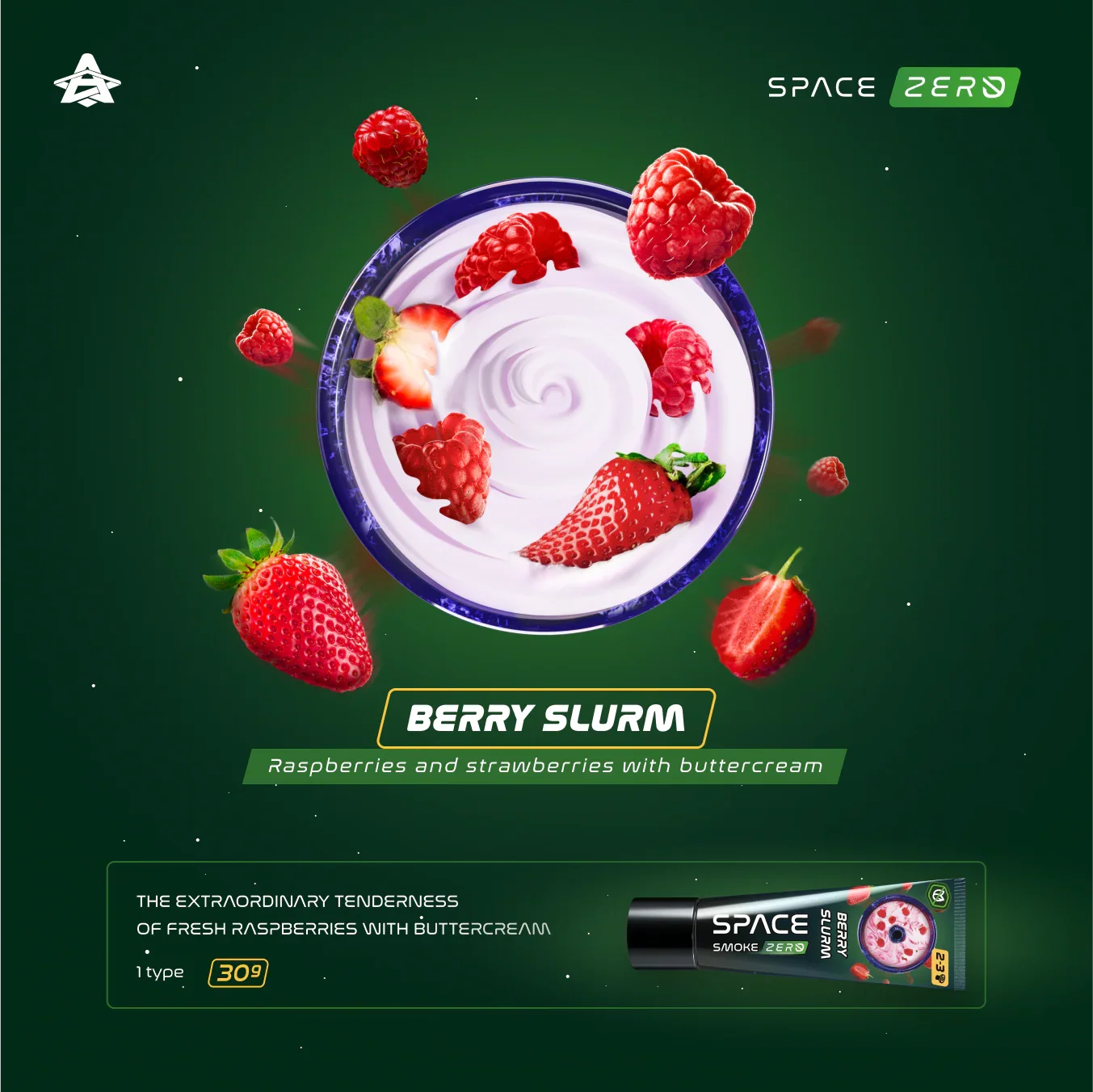 Space Smoke Berry Slurm 30gr - Shisha Smaak
