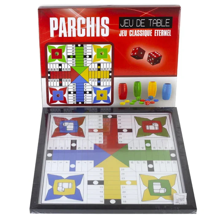Bordspel Parchi Parchisi Parchee Patchi Parchis Ludo in 40CM - Shisha Smaak