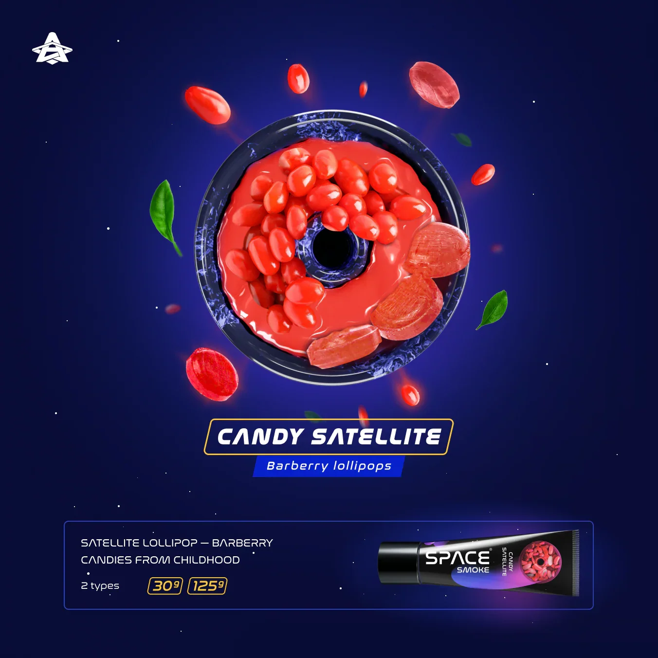 Space Smoke Candy Satellite 125Gr - Shisha Smaak