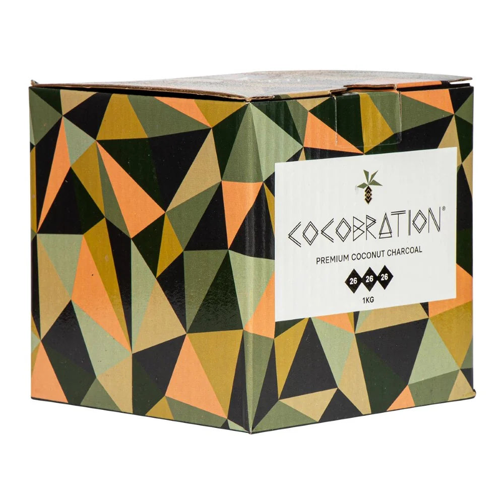 cocobration c26 1kg kokosnoot waterpijp kolen premium shisha kolen 26mm
