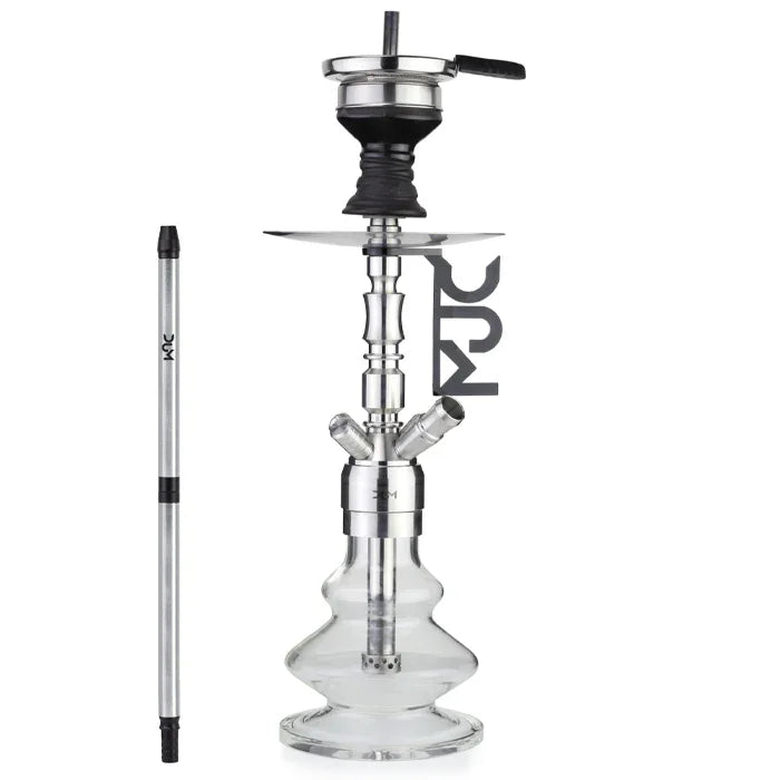 DUM SS26 Junkie shisha silver roestvrij staal compacte waterpijp