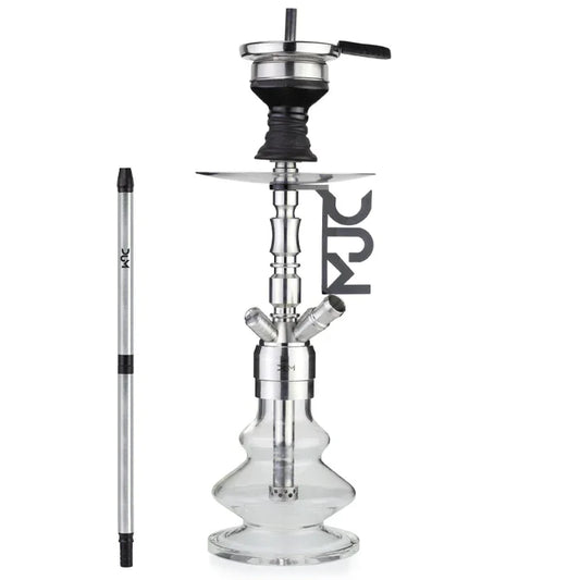 DUM SS26 Junkie shisha silver roestvrij staal compacte waterpijp