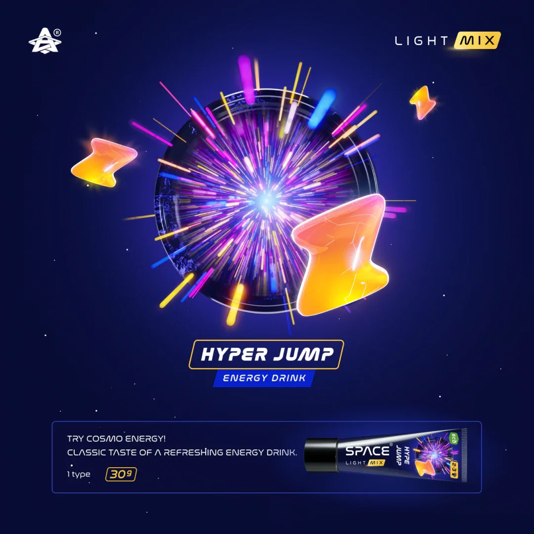 Space Smoke Hype Jump 30gr - Shisha Smaak