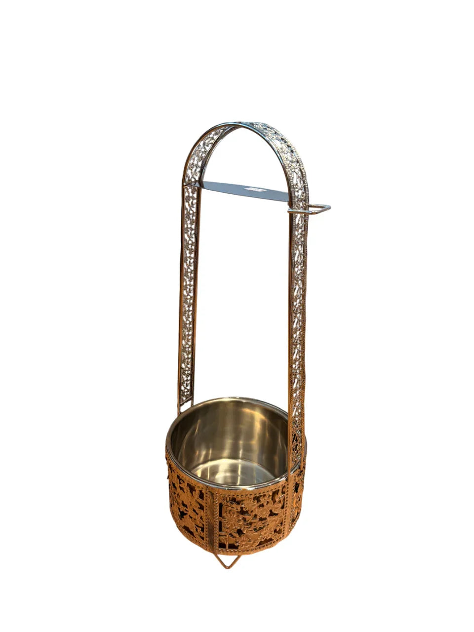 Metalen Kolendrager Silver – Large – Grote Capaciteit voor Shishakolen - Shisha Smaak