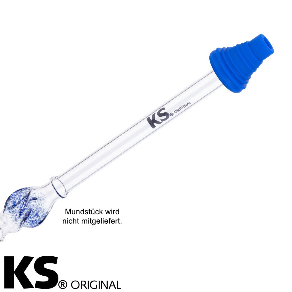 KS hygiene mondstuk Appolino blauw met beschermkap herbruikbaar shisha mondstuk voor waterpijp
