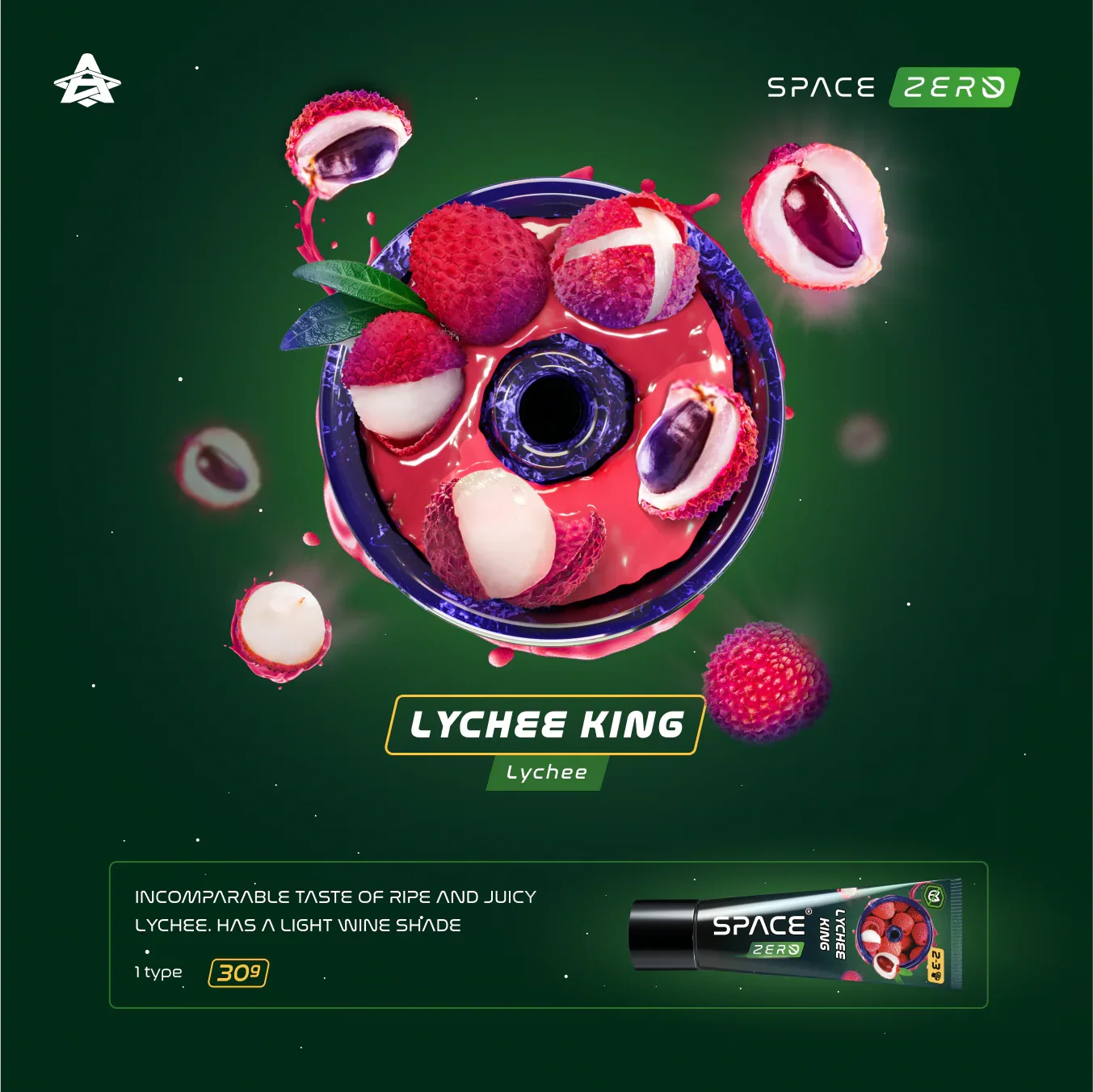Space Smoke Lychee King 30gr - Shisha Smaak