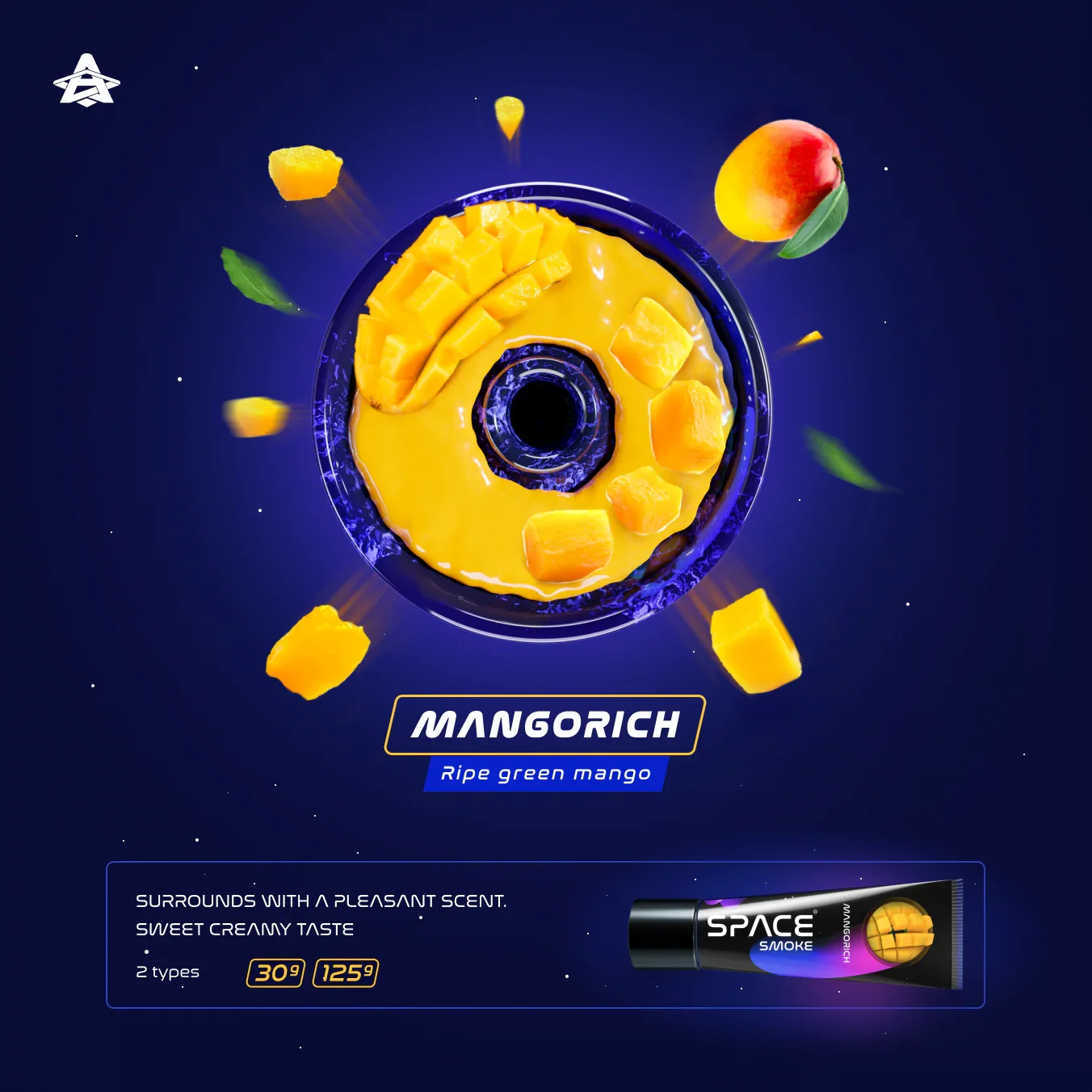 Space Smoke Mangorich 125Gr - Shisha Smaak
