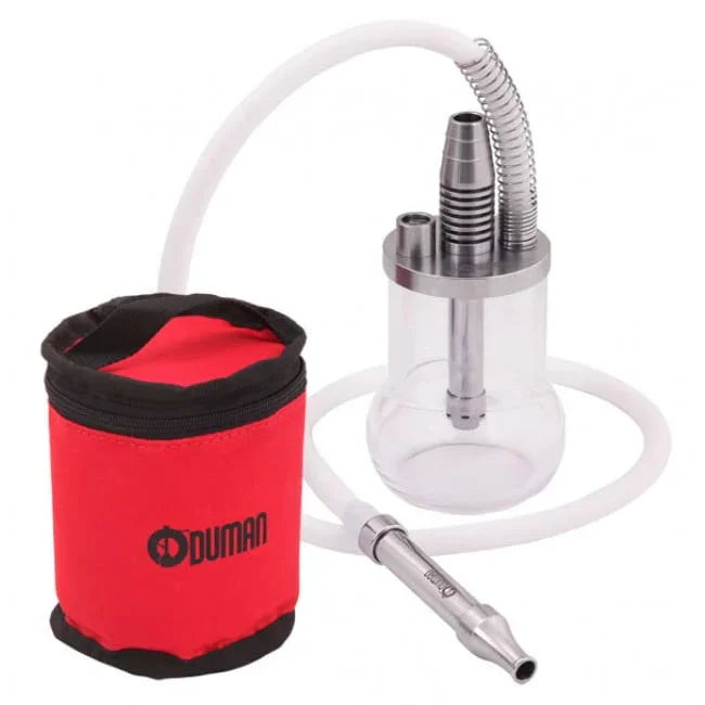 Oduman Micro waterpijp compact model 18 cm met glas en RVS onderdelen