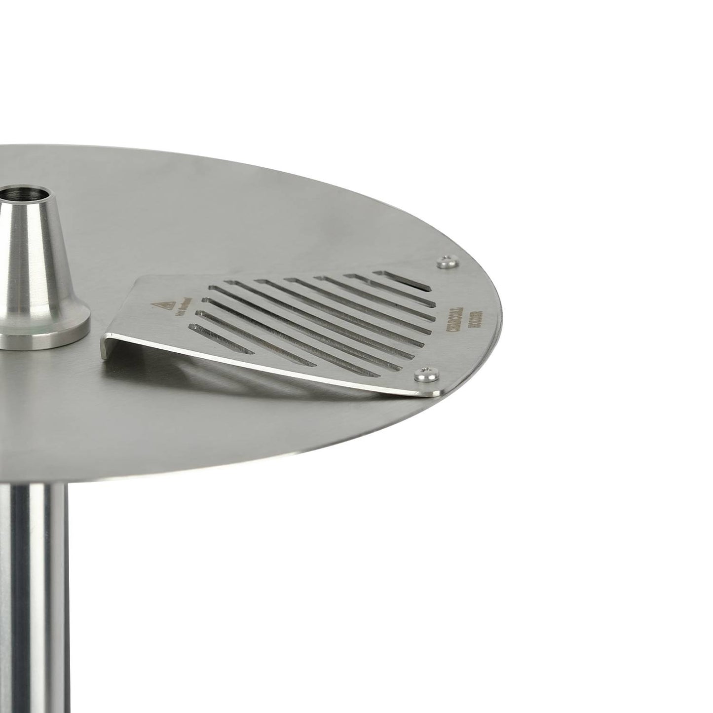 Oduman Orion shisha hookah met zwarte glazen vaas en zilveren body