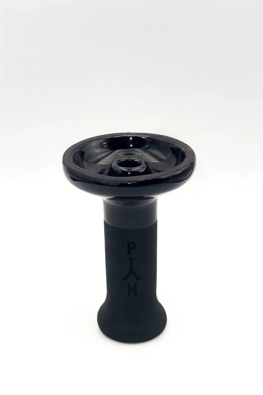 Panama phunnel tabakskop zwart glanzend keramiek met premium afwerking voor shisha