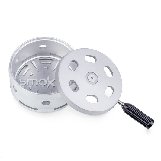 Smokah Shisha HMD 2.0 Mat Zilver – aluminium heat management device, ideaal in combinatie met phunnel tabakskoppen voor perfecte rookervaring.