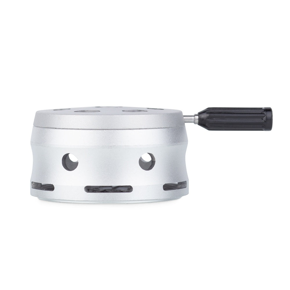 Smokah HMD 2.0 Mat Zilver – luxe shisha accessoire voor warmtebeheer, gelijkmatige verdeling van kolen en intensere rookervaring.