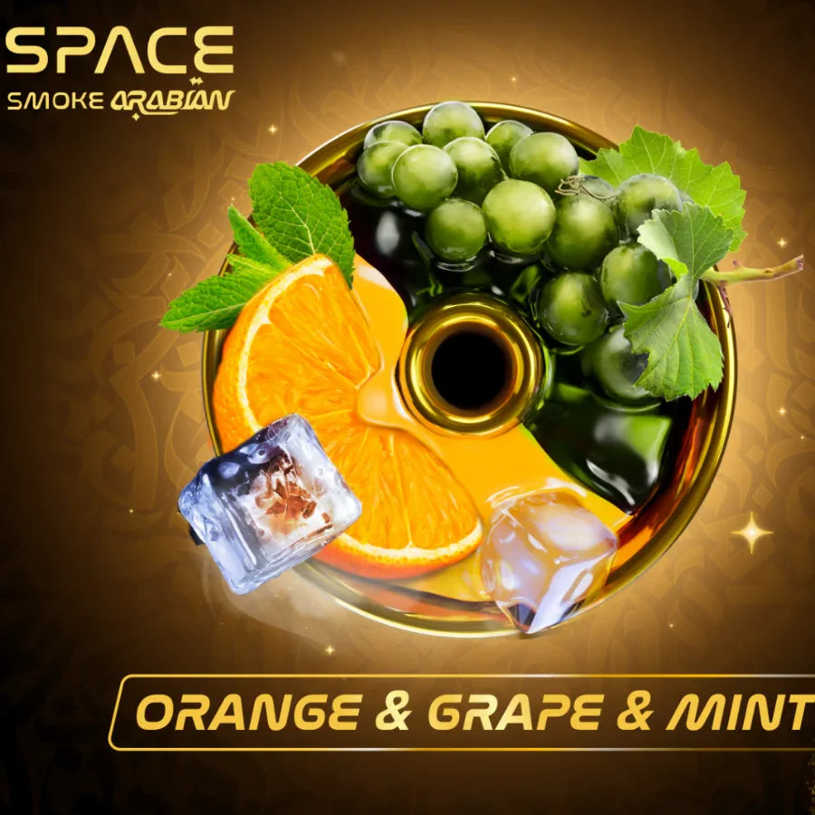 Space Smoke Arabian - Orange Grape Mint - Shisha Smaak