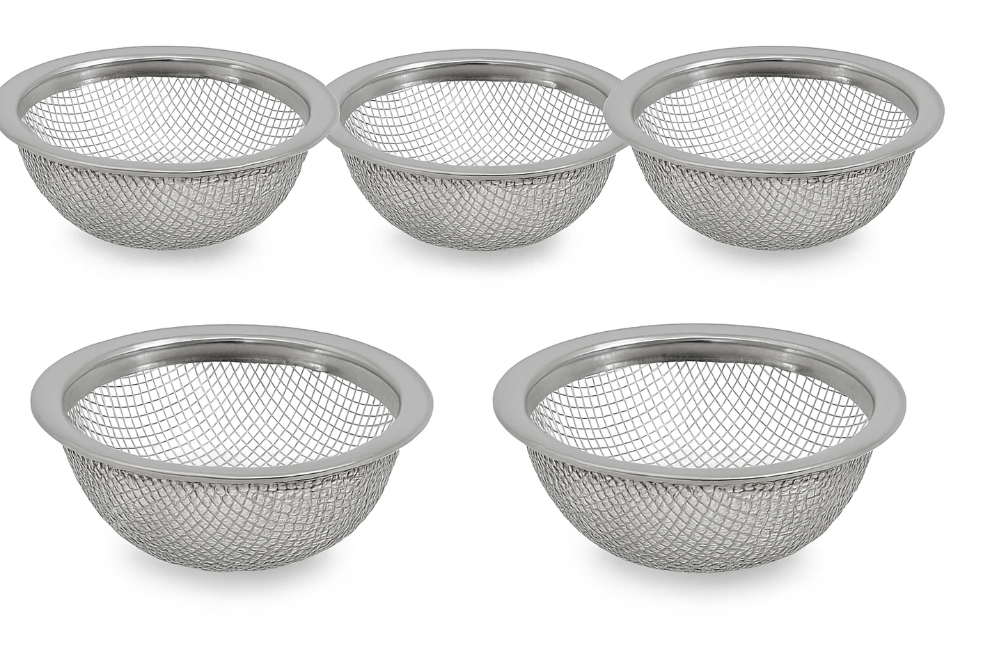 Tabakskop Zeefjes 5 Stuks – RVS waterpijp accessoires tegen verstoppingen