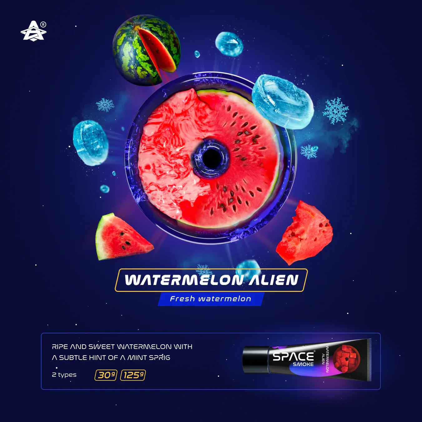 Space Smoke Watermelon Alien 125Gr - Shisha Smaak