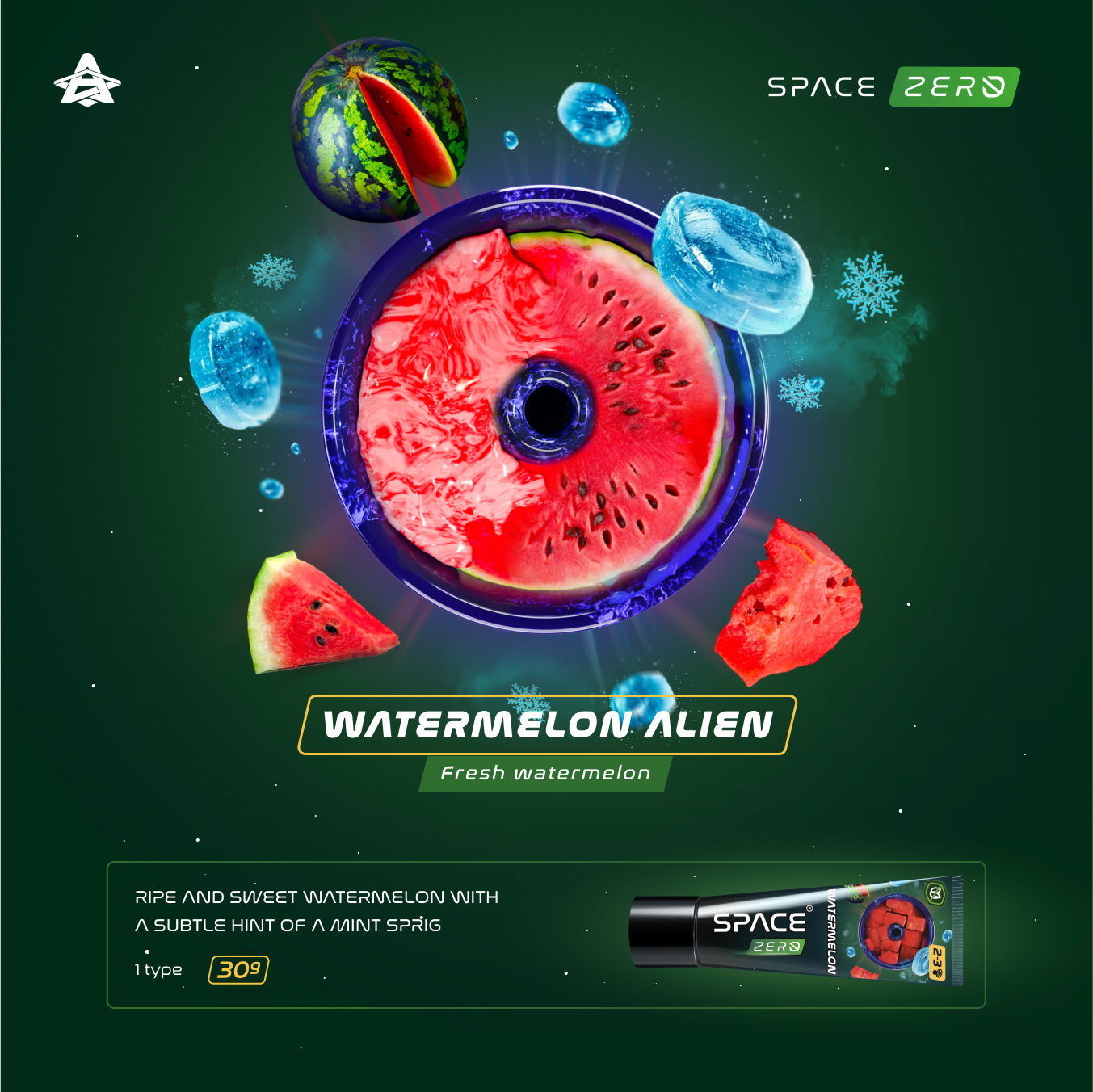 Space Smoke Watermelon Alien 30g - Shisha Smaak