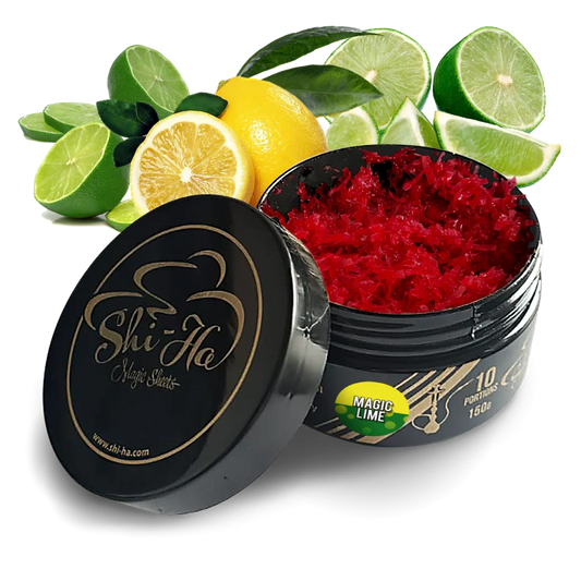 Shi-Ha Magic Lime 150gr – Waterpijptabak zonder nicotine | Alternatief voor Adalya Ice Lime on the Rocks - Shisha Smaak