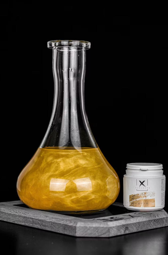 XSchischa Gold Sparkle kleurstof voor waterpijp met goud sparkle effect
