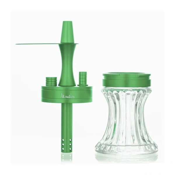 Aladin 2 Go Alu Tas Groen - Shisha Smaak