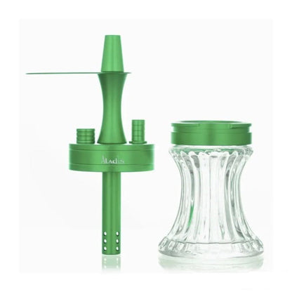 Aladin 2 Go Alu Tas Groen - Shisha Smaak