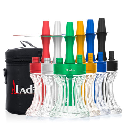 Aladin 2 Go Alu Tas Groen - Shisha Smaak