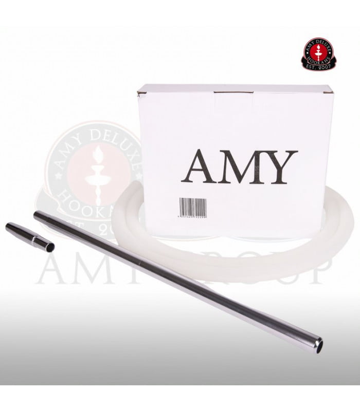 Amy Deluxe Set Siliconen Slang & Aluminium Mondstuk - Shisha Smaak