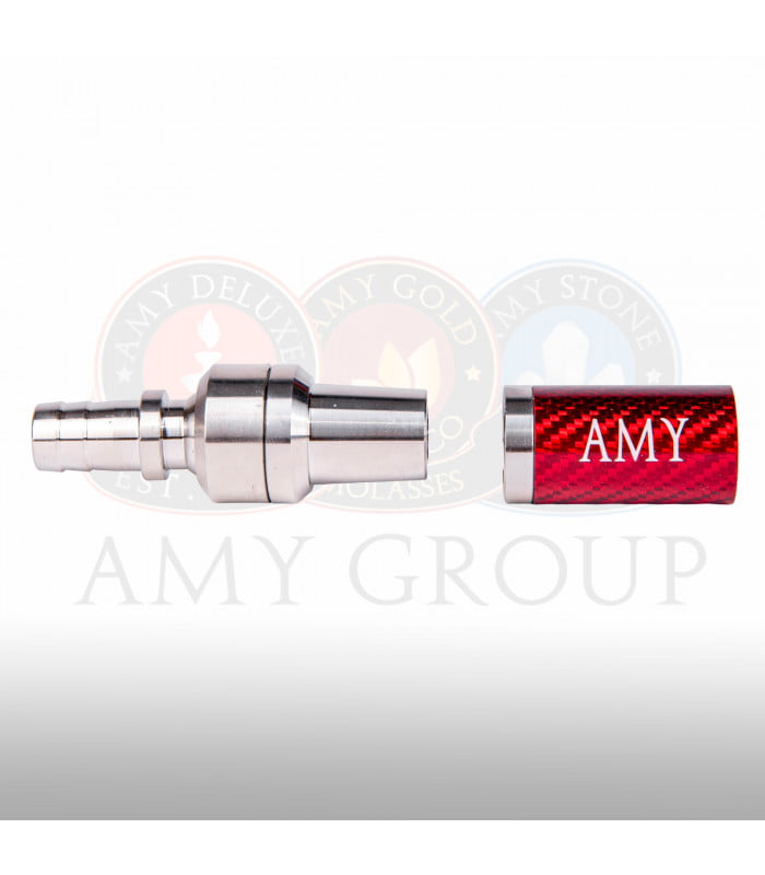 Amy Deluxe Slijp Adapter RVS Carbon - Shisha Smaak