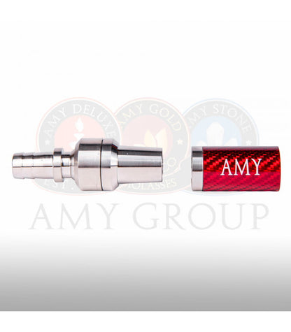 Amy Deluxe Slijp Adapter RVS Carbon - Shisha Smaak